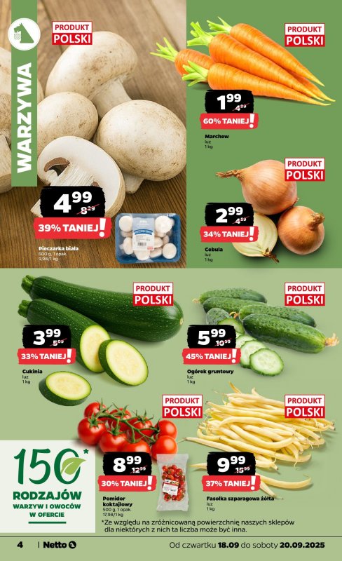 Netto - gazetka promocyjna Gazetka Spożywcza od czwartku 18.09 do soboty 20.09 - strona 4