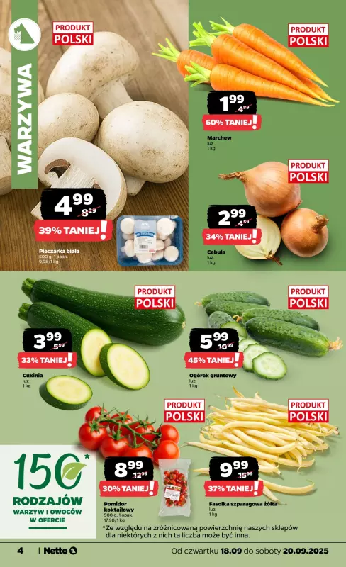 Netto - gazetka promocyjna Gazetka Spożywcza od czwartku 18.09 do soboty 20.09 - strona 4