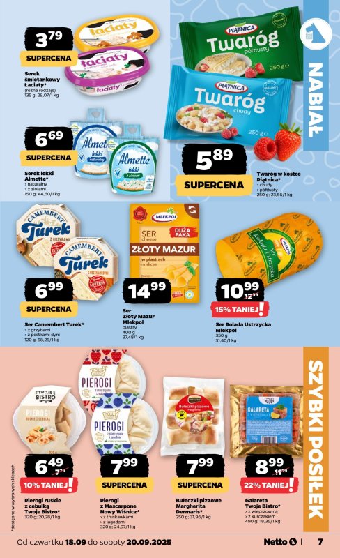 Netto - gazetka promocyjna Gazetka Spożywcza od czwartku 18.09 do soboty 20.09 - strona 7