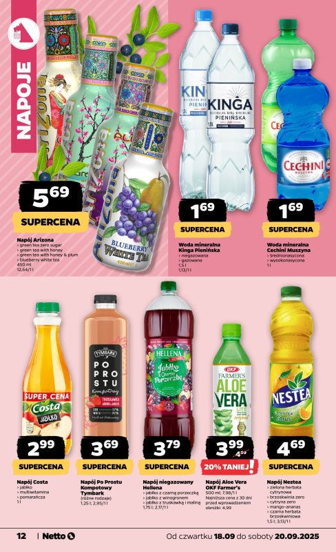 Netto - gazetka promocyjna Gazetka Spożywcza od czwartku 18.09 do soboty 20.09 - strona 12