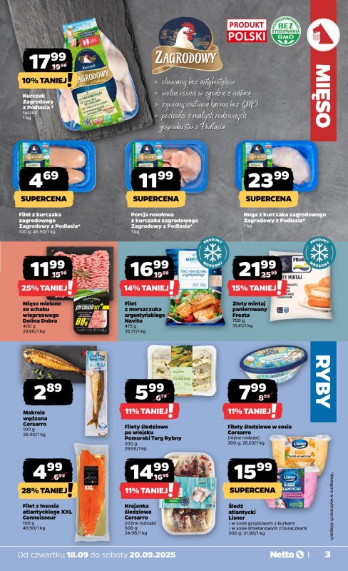 Netto - gazetka promocyjna Gazetka Spożywcza od czwartku 18.09 do soboty 20.09 - strona 3