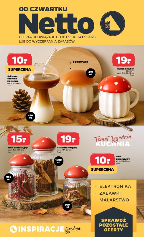 Netto - gazetka promocyjna Gazetka Non Food od czwartku 18.09 do środy 24.09