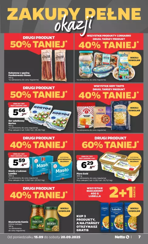 Netto - gazetka promocyjna Gazetka Spożywcza od poniedziałku 15.09 do soboty 20.09 - strona 7