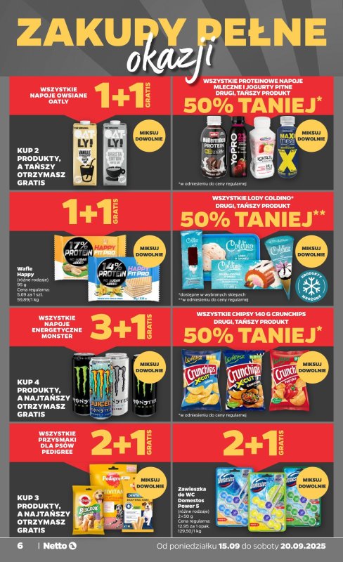 Netto - gazetka promocyjna Gazetka Spożywcza od poniedziałku 15.09 do soboty 20.09 - strona 6