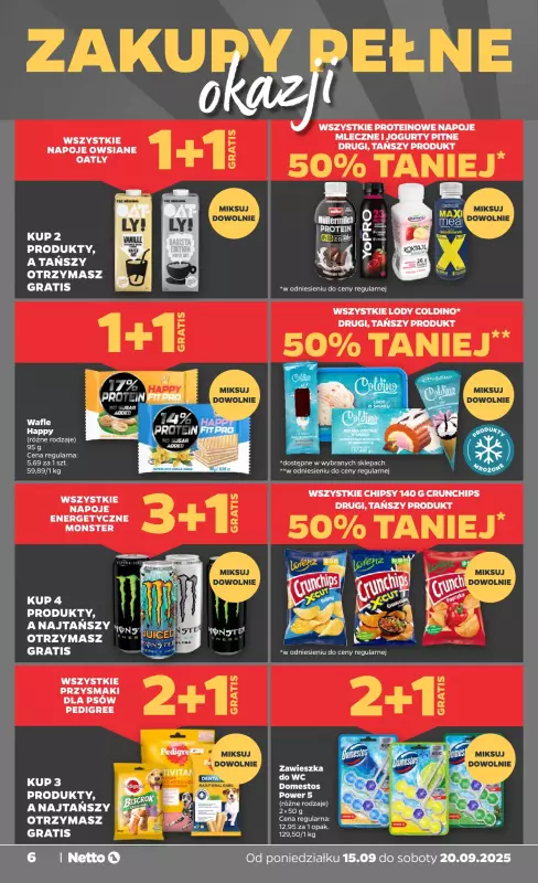 Netto - gazetka promocyjna Gazetka Spożywcza od poniedziałku 15.09 do soboty 20.09 - strona 6