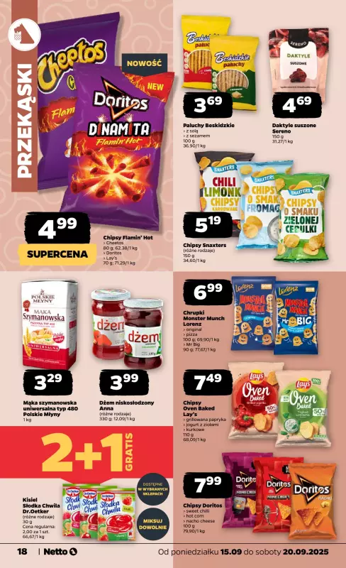 Netto - gazetka promocyjna Gazetka Spożywcza od poniedziałku 15.09 do soboty 20.09 - strona 18