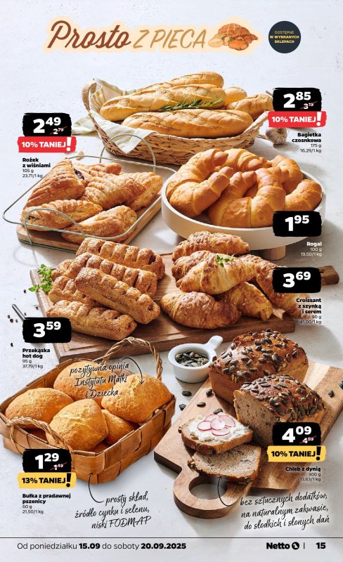 Netto - gazetka promocyjna Gazetka Spożywcza od poniedziałku 15.09 do soboty 20.09 - strona 15