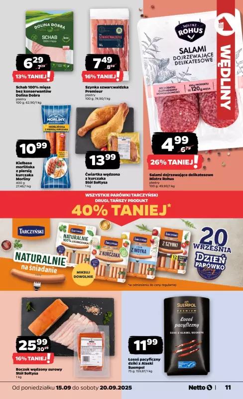 Netto - gazetka promocyjna Gazetka Spożywcza od poniedziałku 15.09 do soboty 20.09 - strona 11