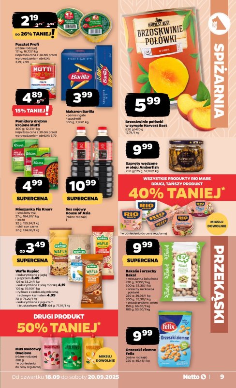 Netto - gazetka promocyjna Gazetka Spożywcza od czwartku 18.09 do soboty 20.09 - strona 9
