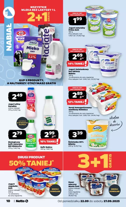 Netto - gazetka promocyjna Gazetka Spożywcza od poniedziałku 22.09 do soboty 27.09 - strona 10