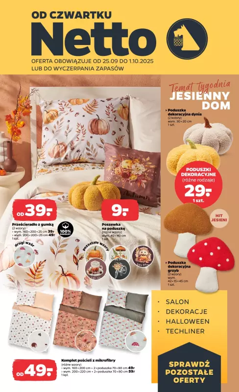 Netto - gazetka promocyjna Gazetka Non Food od czwartku 25.09 do środy 01.10