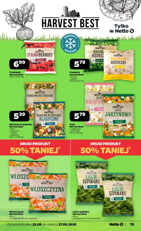 Netto - gazetka promocyjna Gazetka Spożywcza od poniedziałku 22.09 do soboty 27.09 - strona 13