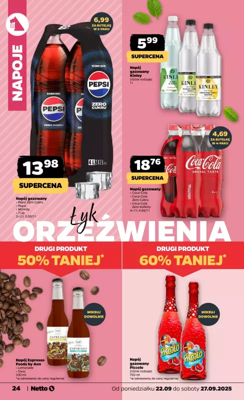 Netto - gazetka promocyjna Gazetka Spożywcza od poniedziałku 22.09 do soboty 27.09 - strona 24