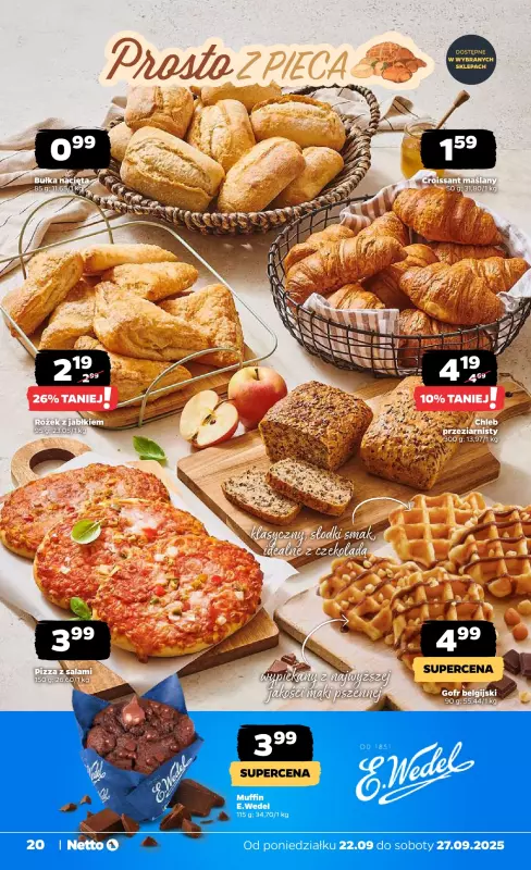 Netto - gazetka promocyjna Gazetka Spożywcza od poniedziałku 22.09 do soboty 27.09 - strona 20