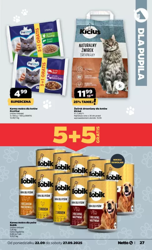 Netto - gazetka promocyjna Gazetka Spożywcza od poniedziałku 22.09 do soboty 27.09 - strona 27