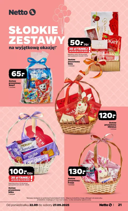 Netto - gazetka promocyjna Gazetka Spożywcza od poniedziałku 22.09 do soboty 27.09 - strona 21
