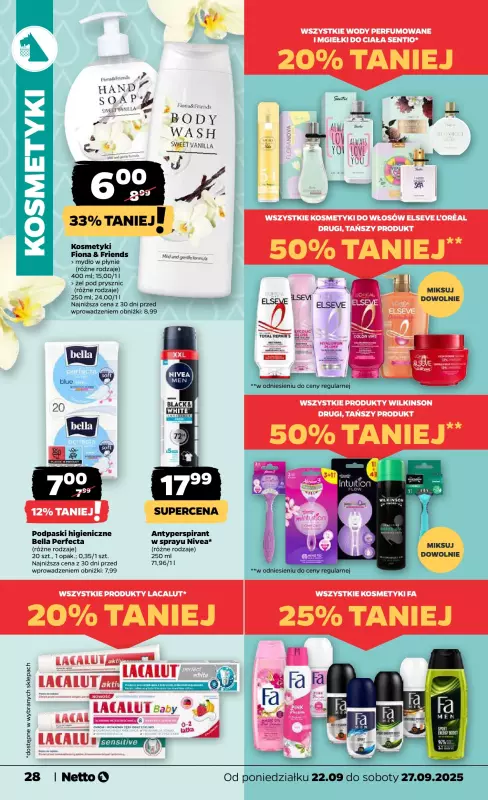 Netto - gazetka promocyjna Gazetka Spożywcza od poniedziałku 22.09 do soboty 27.09 - strona 28