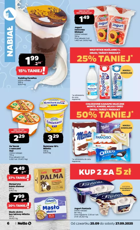 Netto - gazetka promocyjna Gazetka Spożywcza od czwartku 25.09 do soboty 27.09 - strona 6