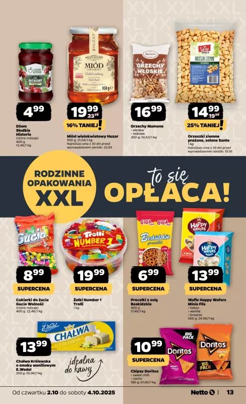 Netto - gazetka promocyjna Gazetka Spożywcza od czwartku 02.10 do soboty 04.10 - strona 13