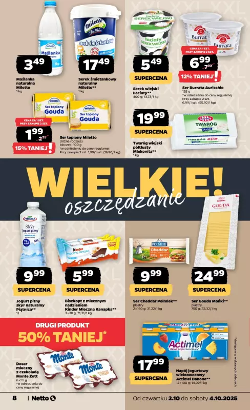 Netto - gazetka promocyjna Gazetka Spożywcza od czwartku 02.10 do soboty 04.10 - strona 8