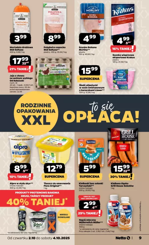 Netto - gazetka promocyjna Gazetka Spożywcza od czwartku 02.10 do soboty 04.10 - strona 9