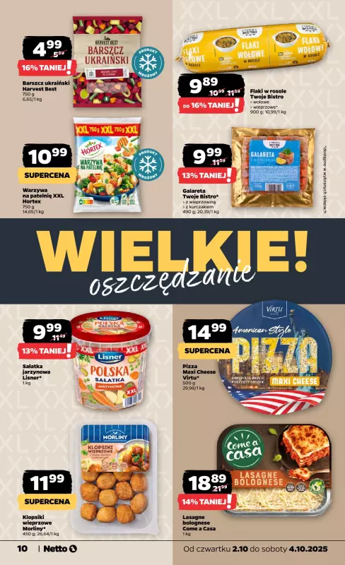Netto - gazetka promocyjna Gazetka Spożywcza od czwartku 02.10 do soboty 04.10 - strona 10
