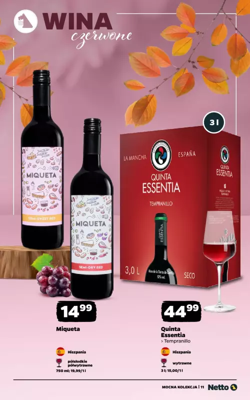 Netto - gazetka promocyjna Mocna Kolekcja - Wina  do soboty 11.10 - strona 11