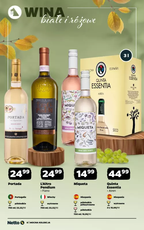 Netto - gazetka promocyjna Mocna Kolekcja - Wina  do soboty 11.10 - strona 8