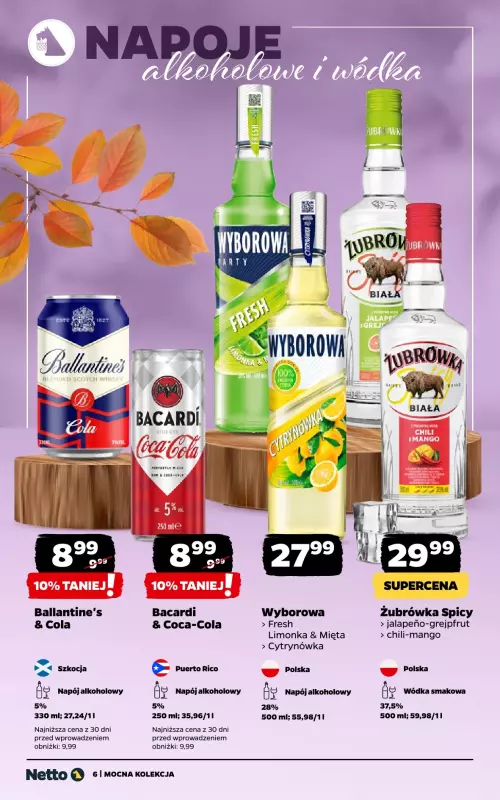 Netto - gazetka promocyjna Mocna Kolekcja - Alkohole Mocne od środy 01.10 do soboty 11.10 - strona 6