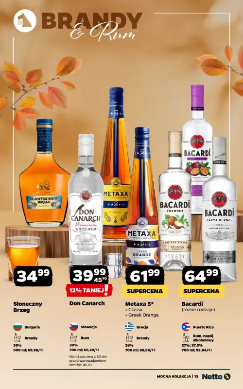 Netto - gazetka promocyjna Mocna Kolekcja - Alkohole Mocne od środy 01.10 do soboty 11.10 - strona 13
