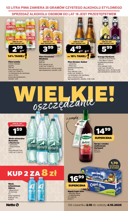 Netto - gazetka promocyjna Wielkie Oszczędzanie! od czwartku 02.10 do soboty 04.10 - strona 3