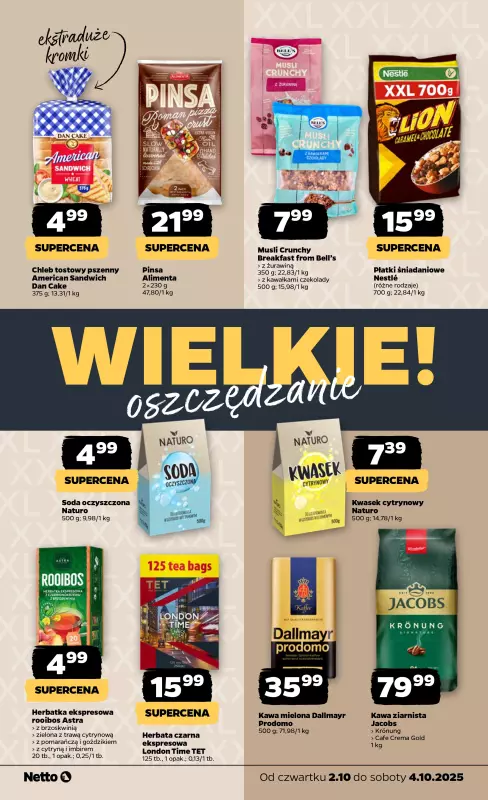 Netto - gazetka promocyjna Wielkie Oszczędzanie! od czwartku 02.10 do soboty 04.10 - strona 2