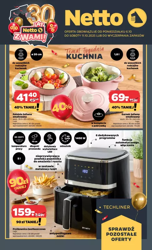 Netto - gazetka promocyjna Gazetka Non Food od poniedziałku 06.10 do soboty 11.10