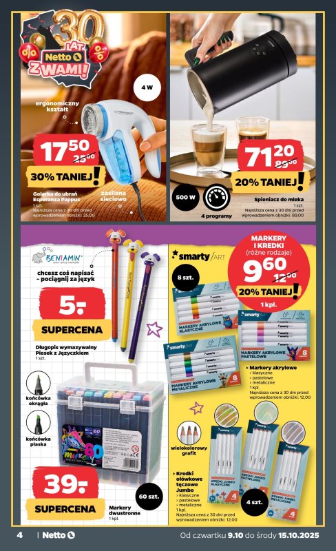 Netto - gazetka promocyjna Gazetka Non Food od czwartku 09.10 do środy 15.10 - strona 4