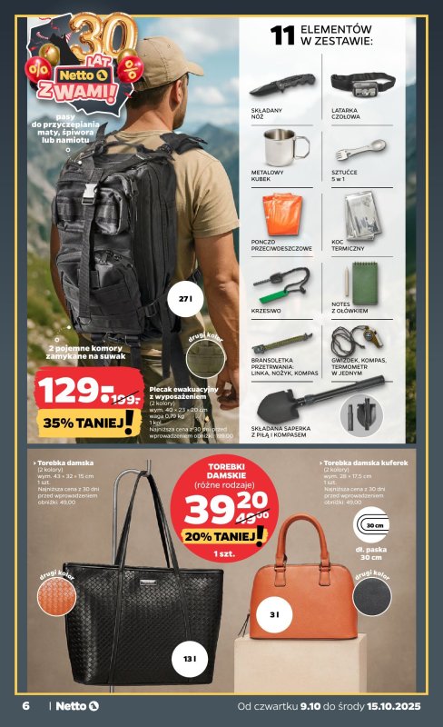 Netto - gazetka promocyjna Gazetka Non Food od czwartku 09.10 do środy 15.10 - strona 6