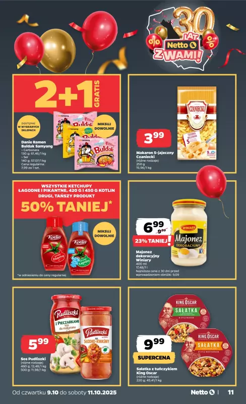 Netto - gazetka promocyjna Gazetka Spożywcza od czwartku 09.10 do soboty 11.10 - strona 11