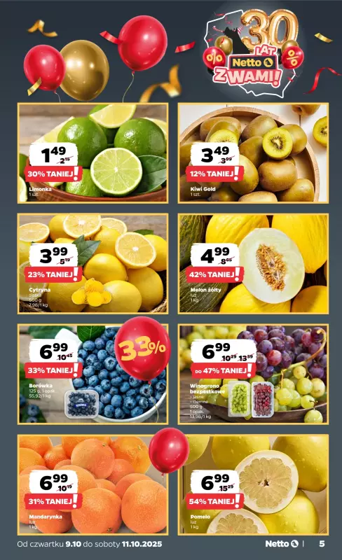 Netto - gazetka promocyjna Gazetka Spożywcza od czwartku 09.10 do soboty 11.10 - strona 5