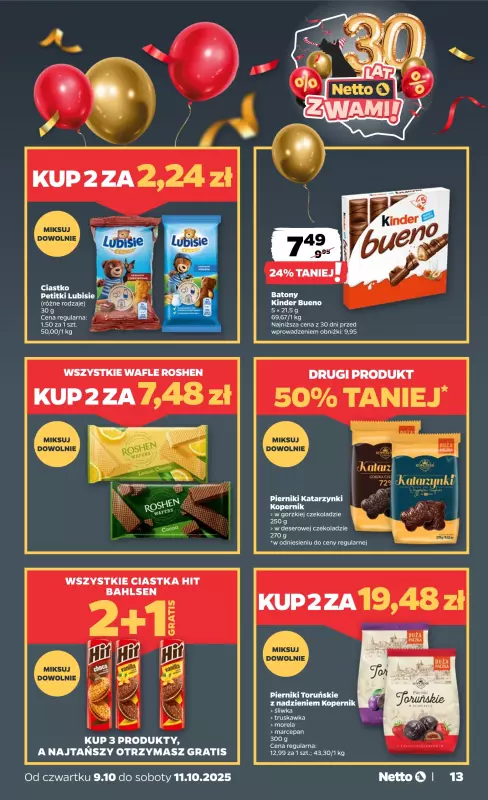 Netto - gazetka promocyjna Gazetka Spożywcza od czwartku 09.10 do soboty 11.10 - strona 13