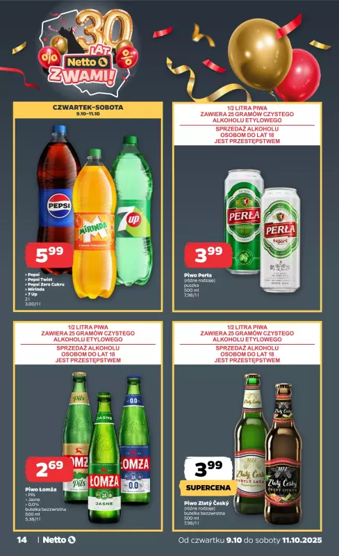 Netto - gazetka promocyjna Gazetka Spożywcza od czwartku 09.10 do soboty 11.10 - strona 14
