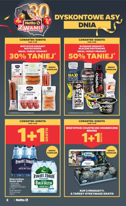 Netto - gazetka promocyjna Gazetka Spożywcza od czwartku 09.10 do soboty 11.10 - strona 2