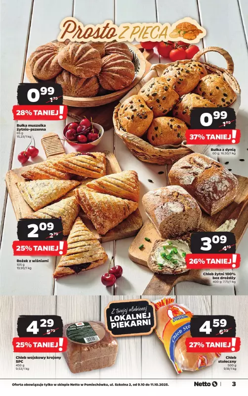 Netto - gazetka promocyjna Pomiechówek, ul. Szkolna 2 - Wielkie otwarcie już w CZWARTEK 9.10!   - strona 3