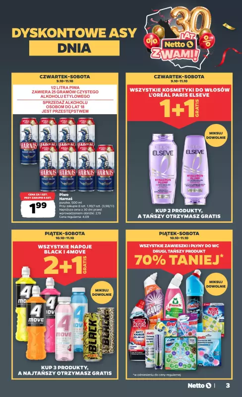 Netto - gazetka promocyjna Gazetka Spożywcza od czwartku 09.10 do soboty 11.10 - strona 3