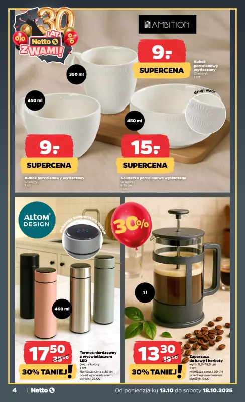 Netto - gazetka promocyjna Gazetka Non Food od poniedziałku 13.10 do soboty 18.10 - strona 4