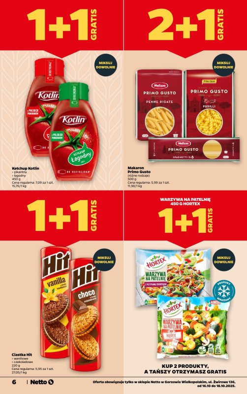 Netto - gazetka promocyjna Gorzów Wielkopolski - Wielkie otwarcie już w czwartek 16.10 od czwartku 16.10 do soboty 18.10 - strona 6