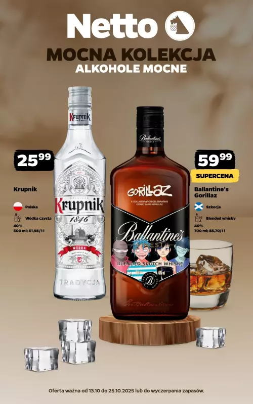 Netto - gazetka promocyjna Mocna Kolekcja - Alkohole Mocne  