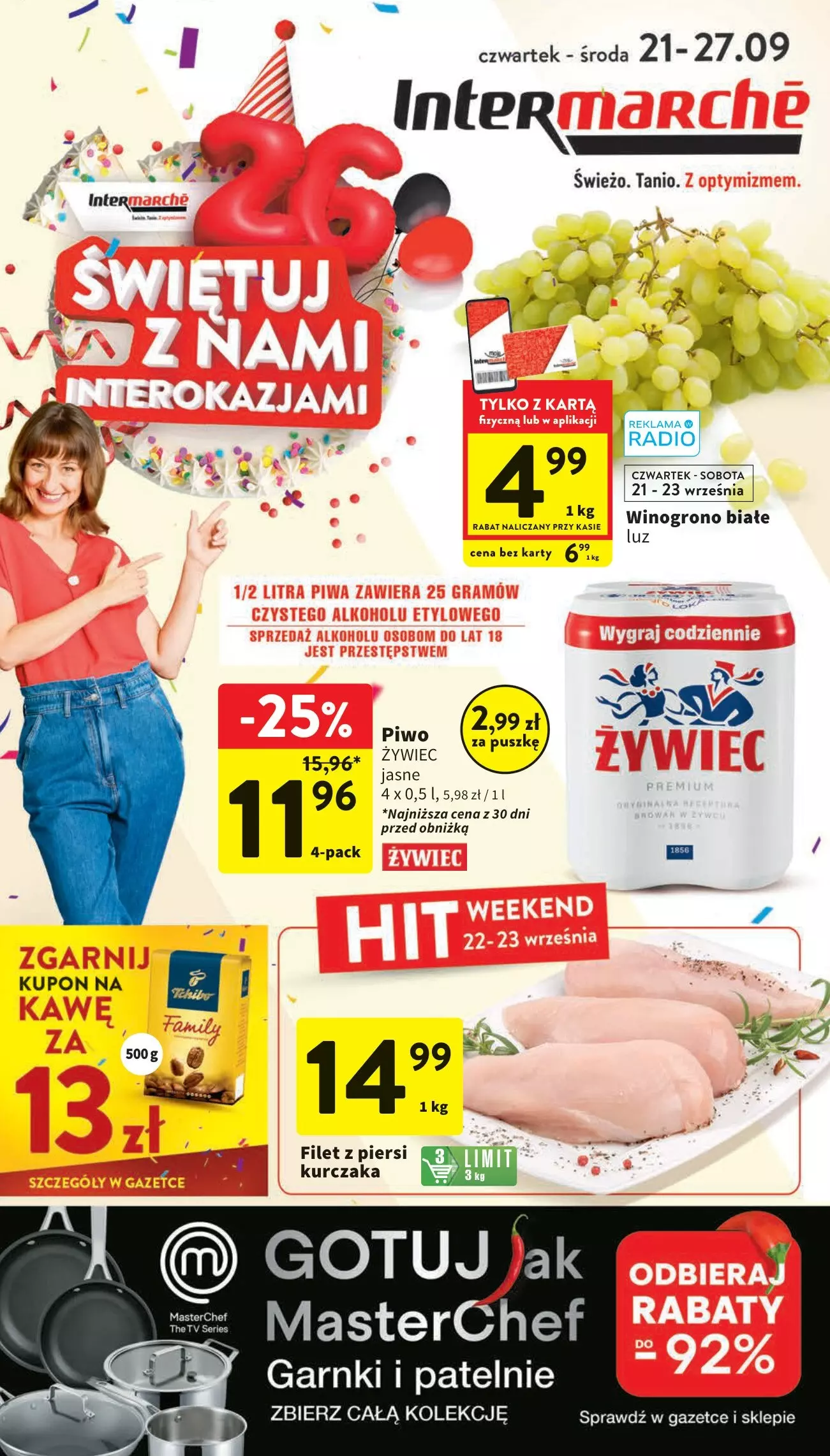 Intermarche - gazetka promocyjna Gazetka od czwartku 21.09 do środy 27.09