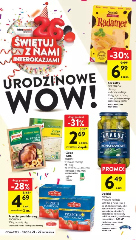 Intermarche - gazetka promocyjna Gazetka od czwartku 21.09 do środy 27.09 - strona 6