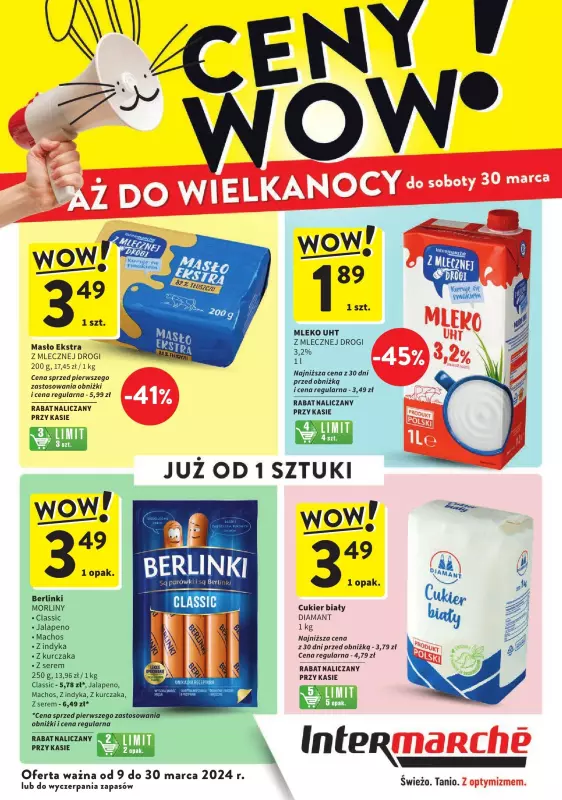 Intermarche - gazetka promocyjna Ceny WOW od soboty 09.03 do soboty 30.03