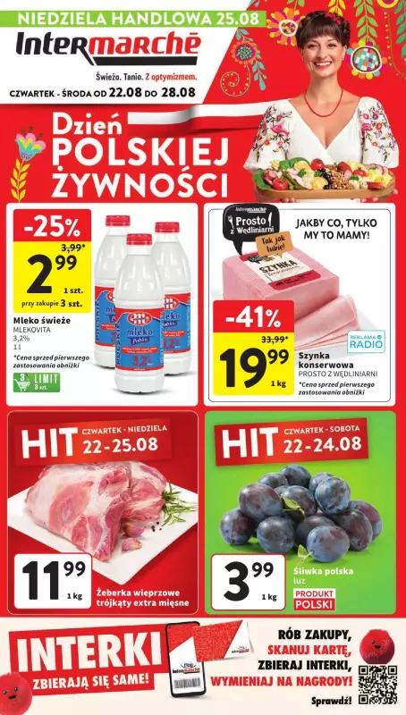 Intermarche - gazetka promocyjna Gazetka od czwartku 22.08 do środy 28.08