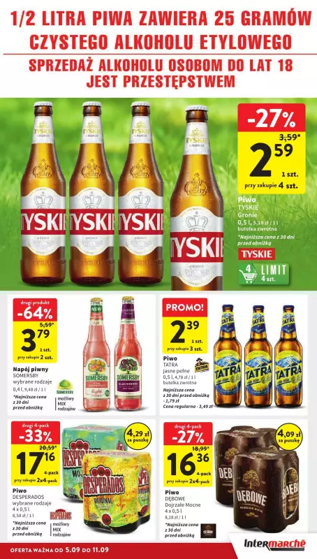 Intermarche - gazetka promocyjna Gazetka od czwartku 05.09 do środy 11.09 - strona 35